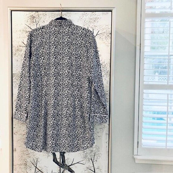 Victoria's Secret Small Animal Leopard Print Night Shirt Pajama PJ Dress Gown - Picture 2 of 12